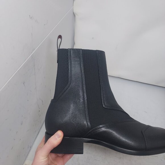 Christian Louboutin MENS Black Boabi Leather Chelsea Boot - Picture 3 of 10